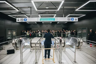 Átadása előtt koncertteremmé alakult a Deák téri metróállomás – VIDEÓ