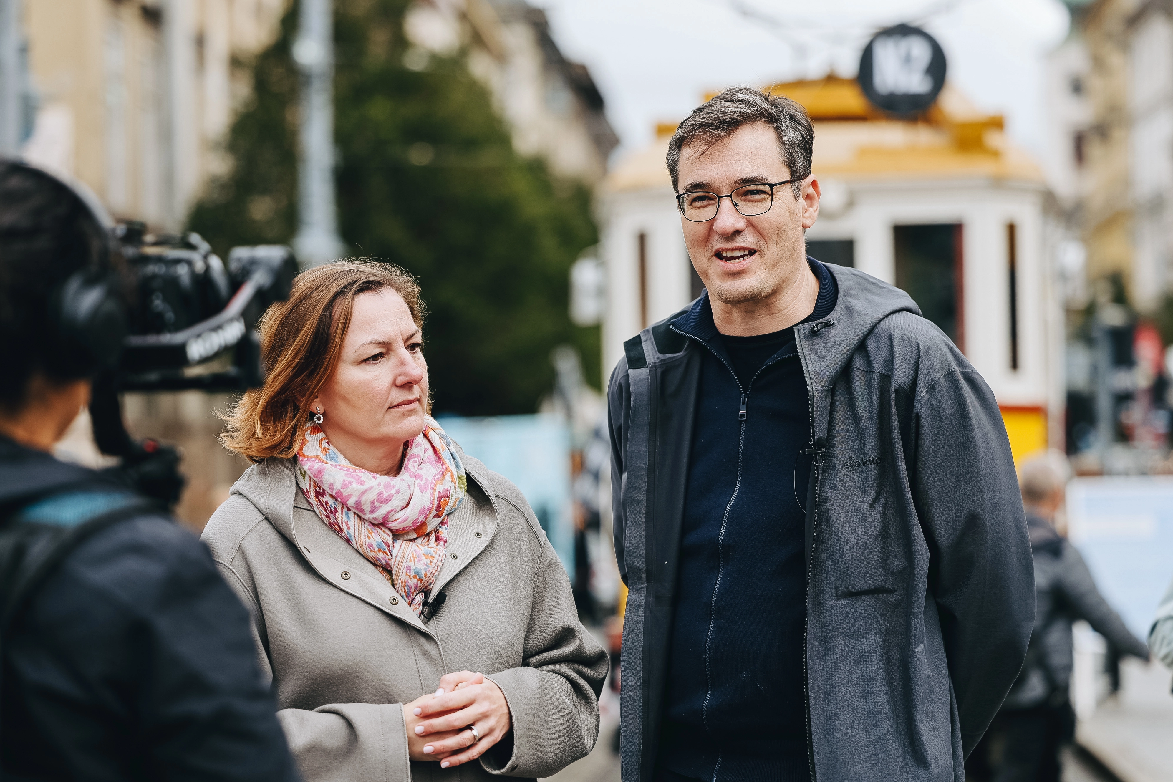 Walter Katalin és Karácsony Gergely az Autómentes Hétvégén