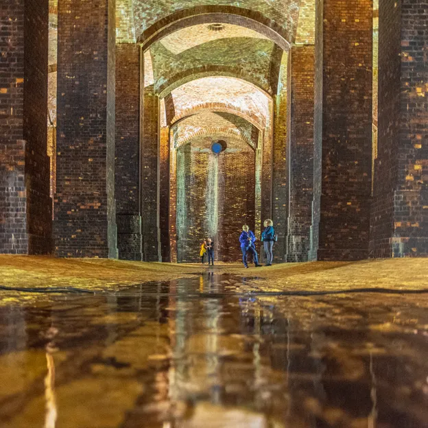 A víz földalatti katedrálisa – az évente egyszer látogatható kőbányai víztárolóban jártunk
