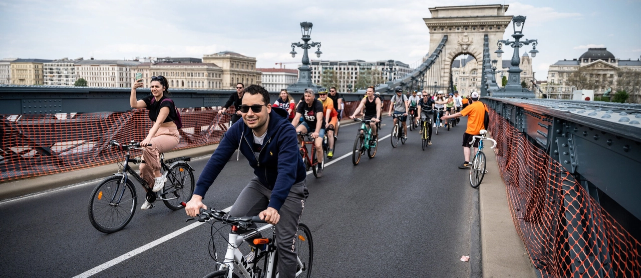 2023.04.22. I bike Budapest kerékpáros felvonulás.