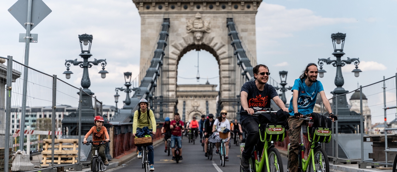 2023.04.22. I bike Budapest kerékpáros felvonulás.
