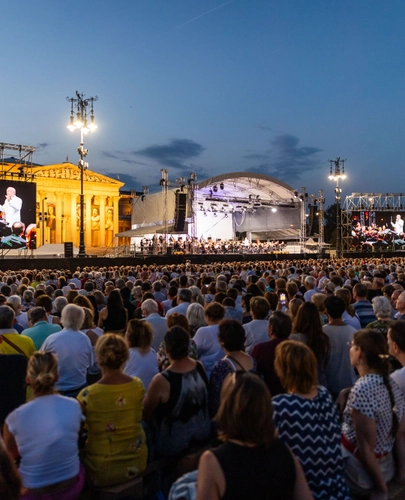 2024.08.31. Budapesti Fesztiválzenekar ingyenes koncertje a Hősök terén Fotó: Barta Bálint/Képszerkesztőség