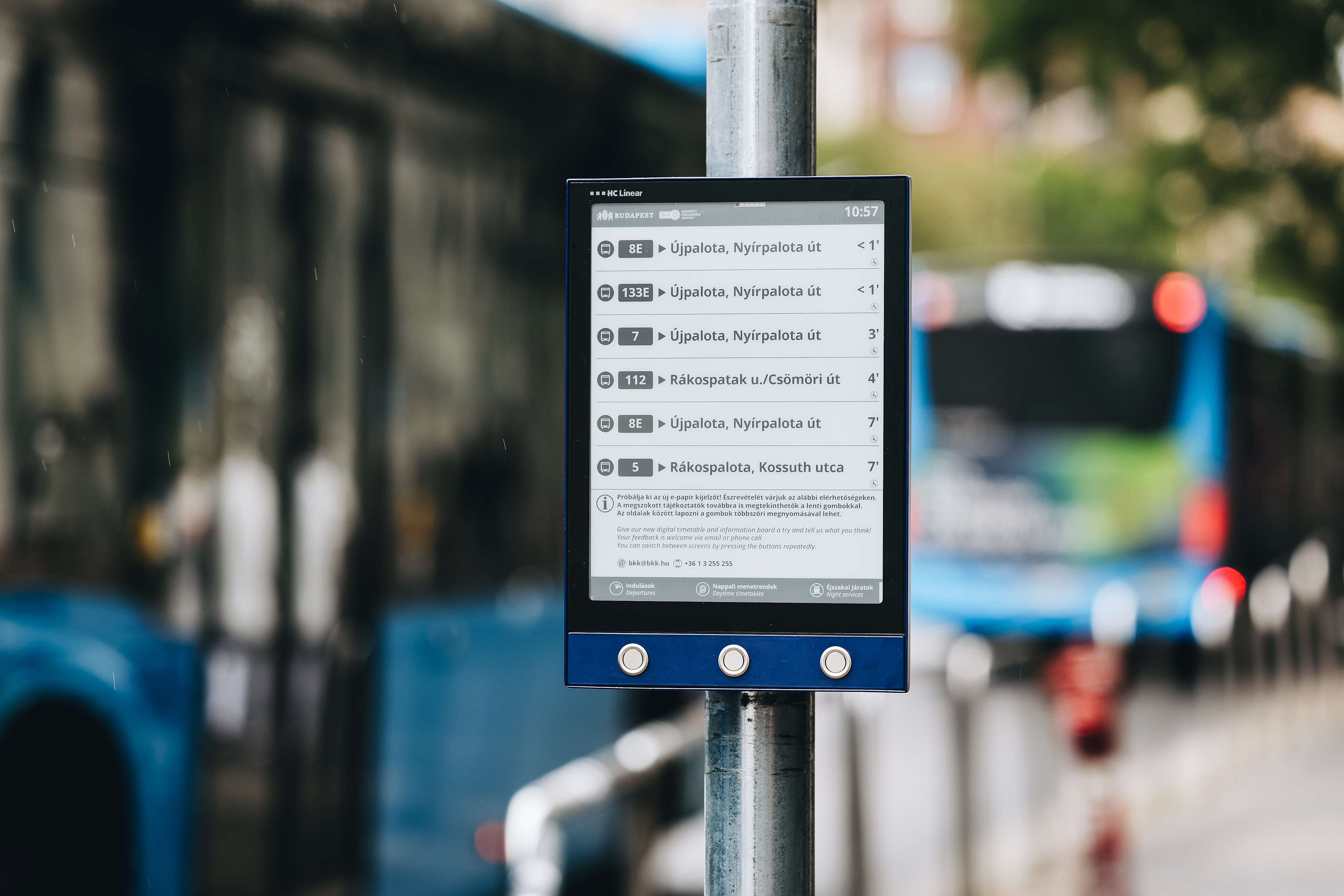 BKK e-papír alapú menetrendek telepítése