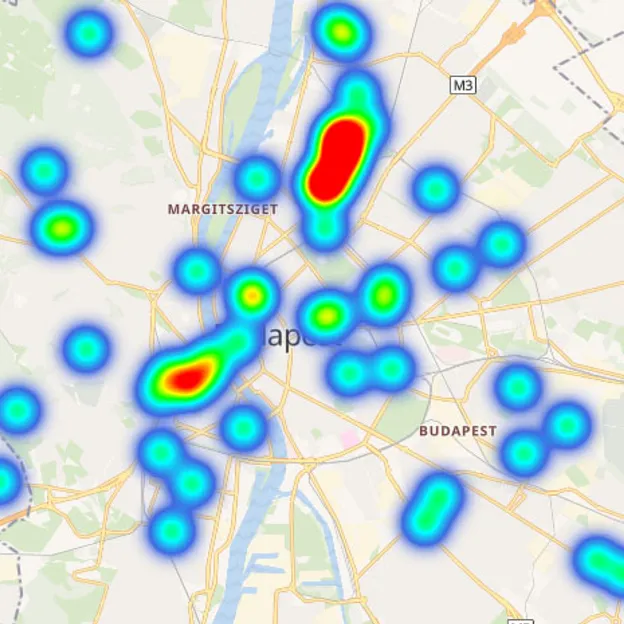 Itt van Budapest betörési hőtérképe - ezek a "legnépszerűbb" környékek