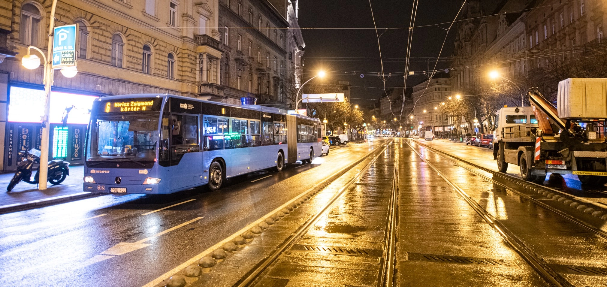 Több mint két héten át nem jár majd éjszaka a 6-os villamos